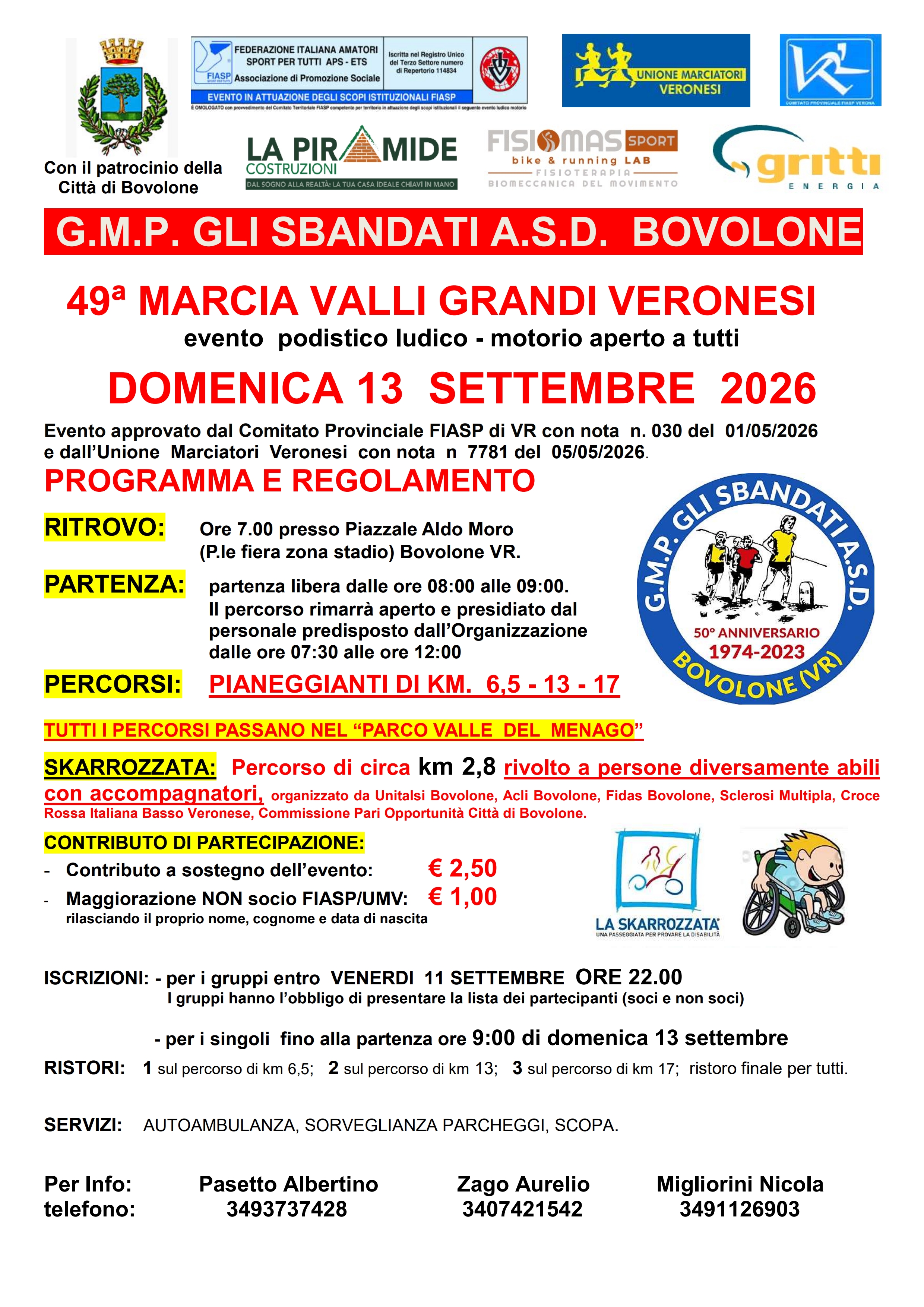 Volantino 49 Marcia Valli Grandi Veronesi 1